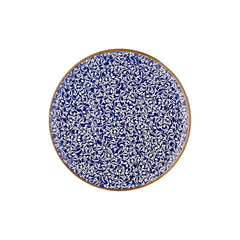 Edera Cobalt dia.12.5" x 12.5" Round Blue Vitrified Pizza Plate