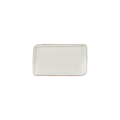 Dust 9.5" x 6" Rectangular Beige Vitrified Plate