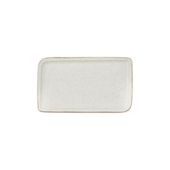 Dust 11.75" x 7" x h:0" Rectangular Beige Vitrified Platter