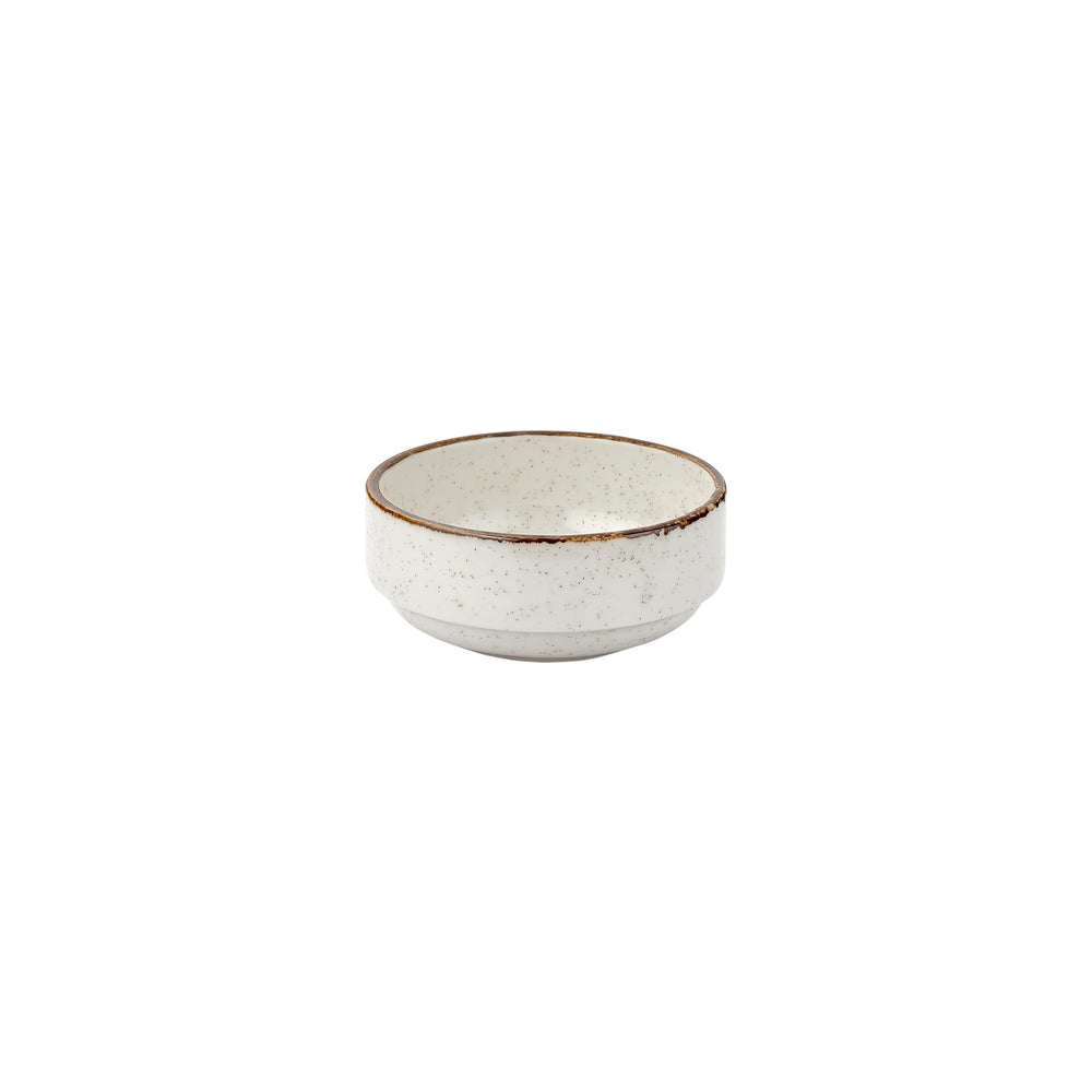 Dust dia.4.75" h:0" 12 oz. Round Beige Vitrified Bowl