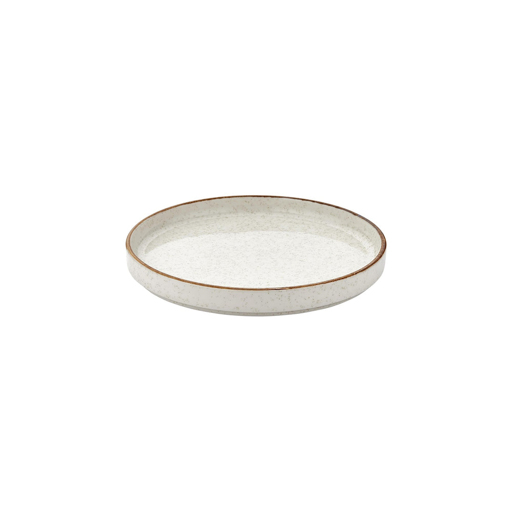 Dust dia.10.75" Round Beige Vitrified Plate