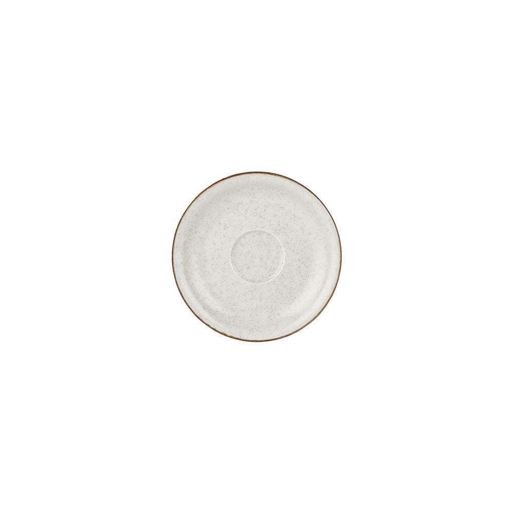 Dust dia.6.25" Round Beige Vitrified Saucer
