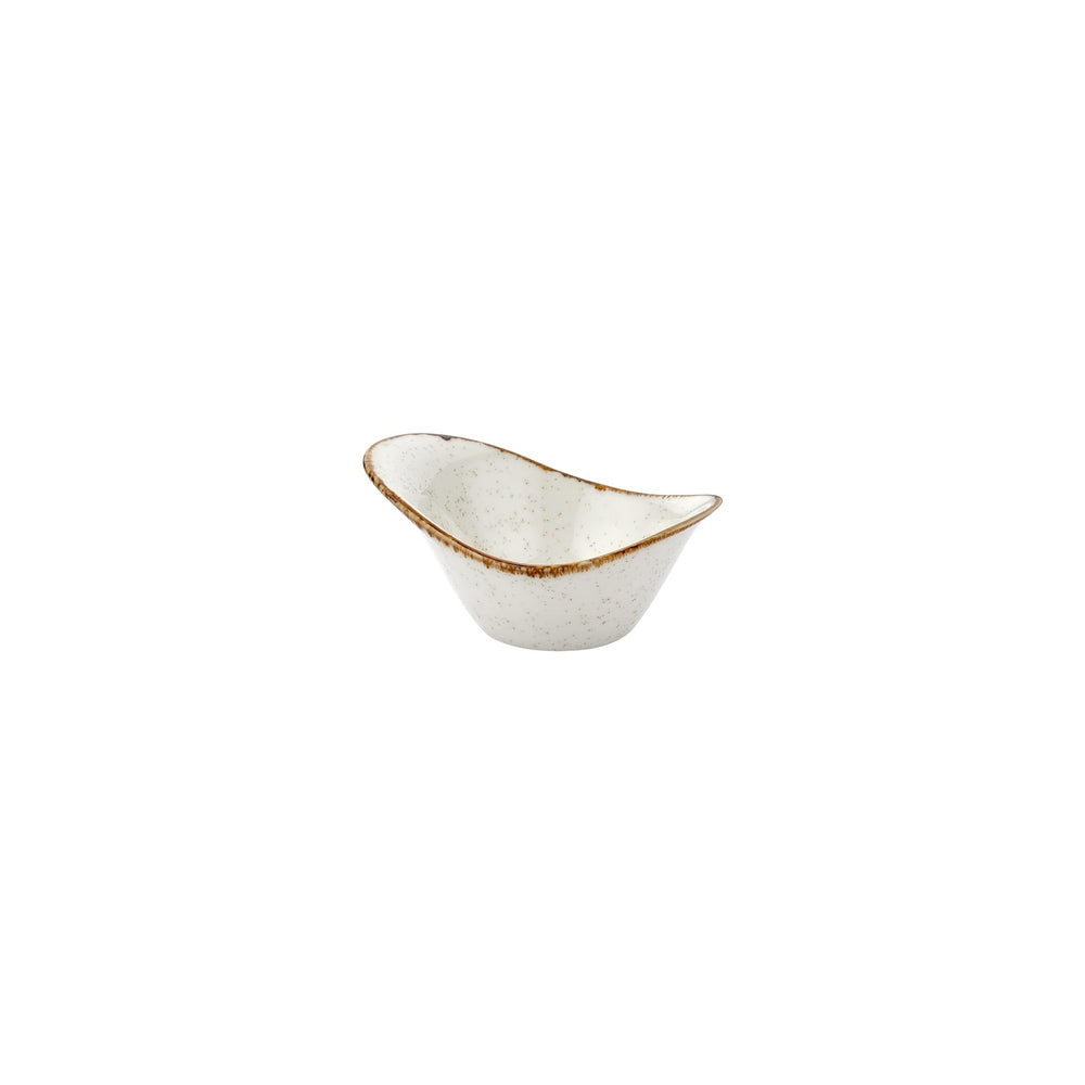 Dust 4.25" x 3.25" x h:0" 2 oz. Organic Beige Vitrified Bowl