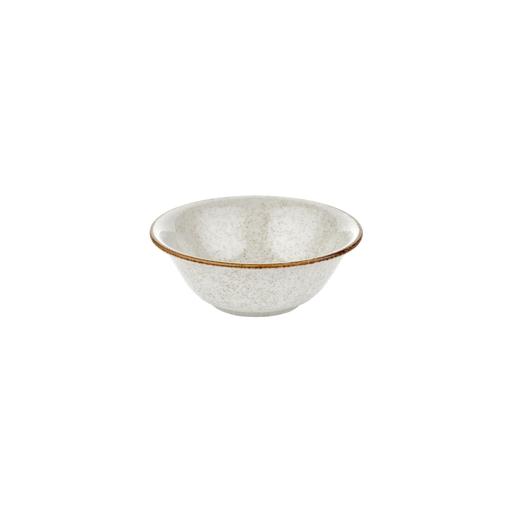 Dust dia.8.75" h:3" 42 oz. Round Beige Vitrified Bowl