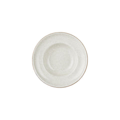 Dust dia.9.75" h:2.25" 14 oz. Round Beige Vitrified Deep Plate