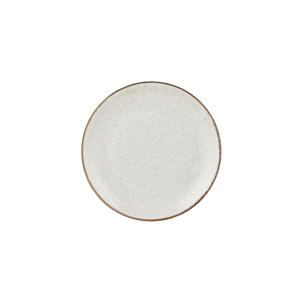 Dust dia.9.75" Round Beige Vitrified Plate