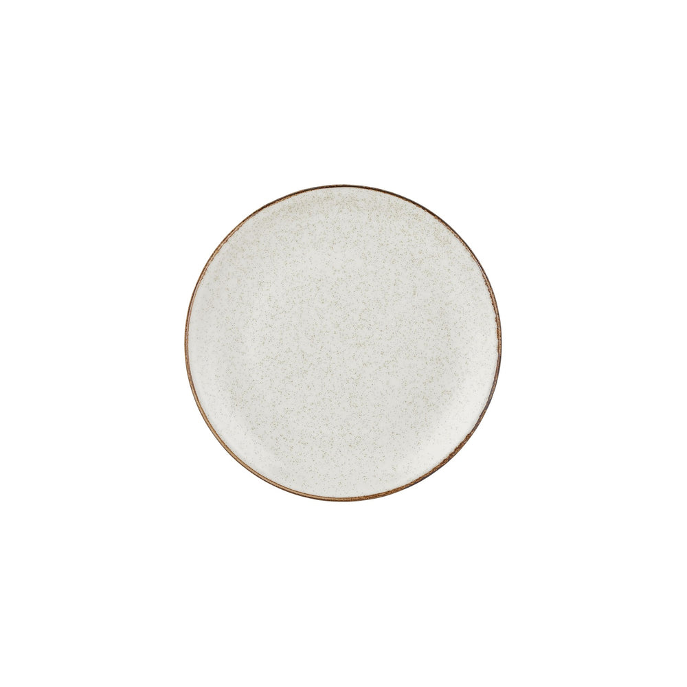 Dust dia.9.75" Round Beige Vitrified Plate