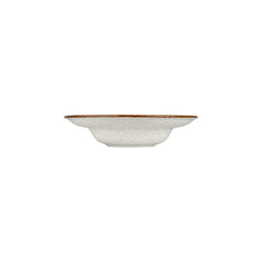 Dust dia.10.75" h:2.5" 17 oz. Round Beige Vitrified Deep Plate