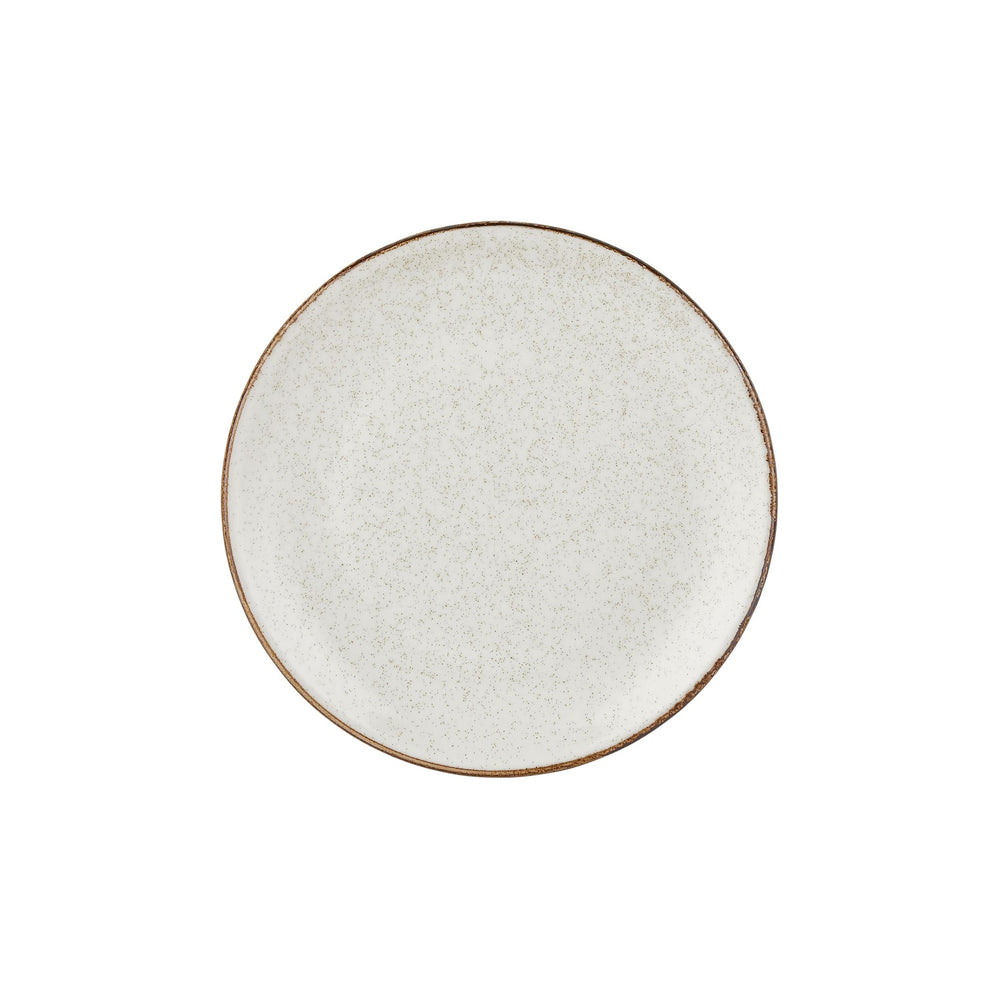Dust dia.11.75" Round Beige Vitrified Plate