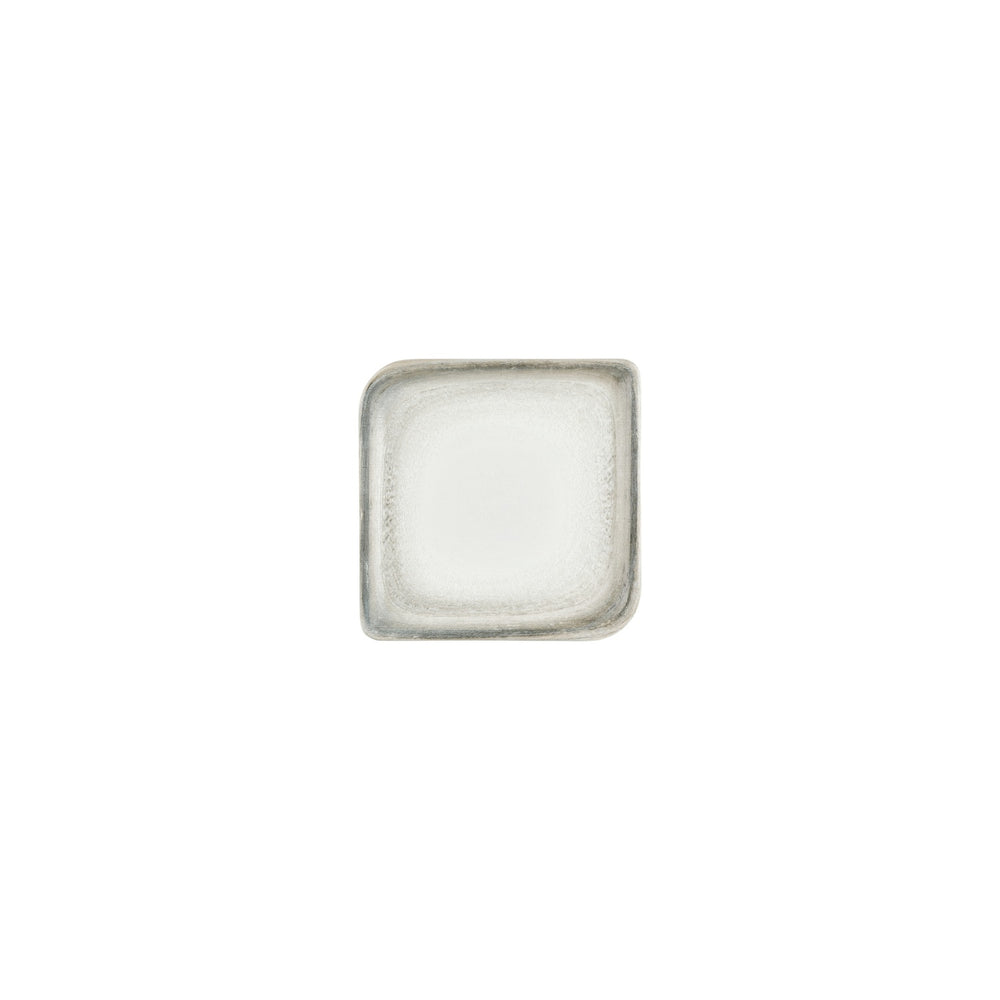 Ephyra 6" x 6" Square Gray Vitrified Plate