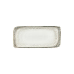 Ephyra 13.75" x 6.25" x h:0" Rectangular Gray Vitrified Platter