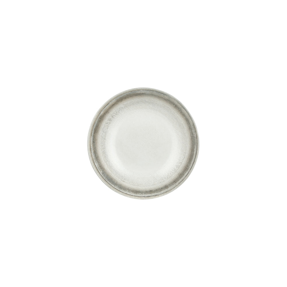 Ephyra dia.8.25" h:0" 27 oz. Round Gray Vitrified Deep Plate