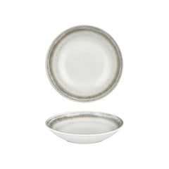 Ephyra dia.9.75" h:0" 44 oz. Round Gray Vitrified Deep Plate