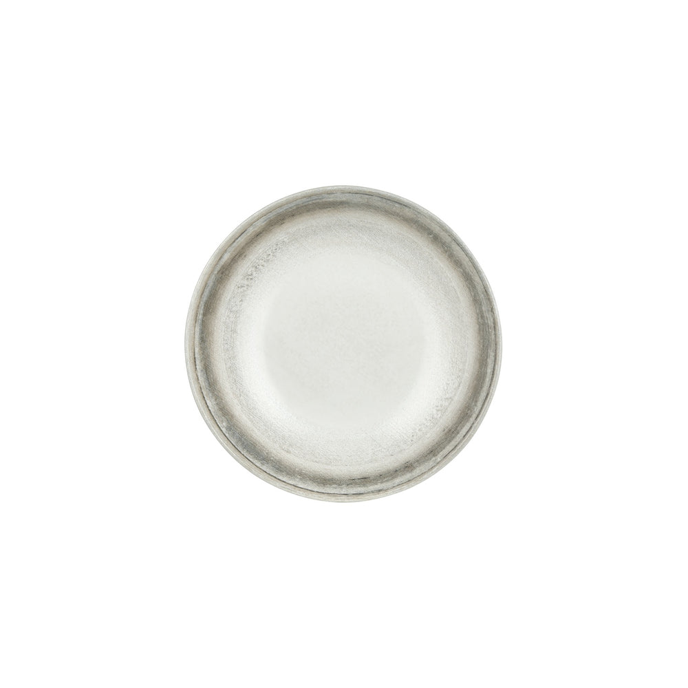 Ephyra dia.9.75" h:0" 44 oz. Round Gray Vitrified Deep Plate