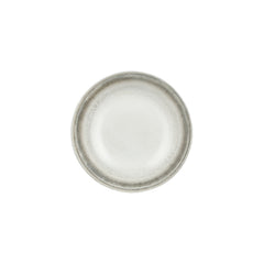 Ephyra dia.9.75" h:0" 44 oz. Round Gray Vitrified Deep Plate