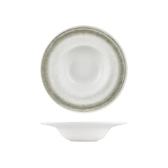 Ephyra dia.11" h:0" 16 oz. Round Gray Vitrified Deep Plate