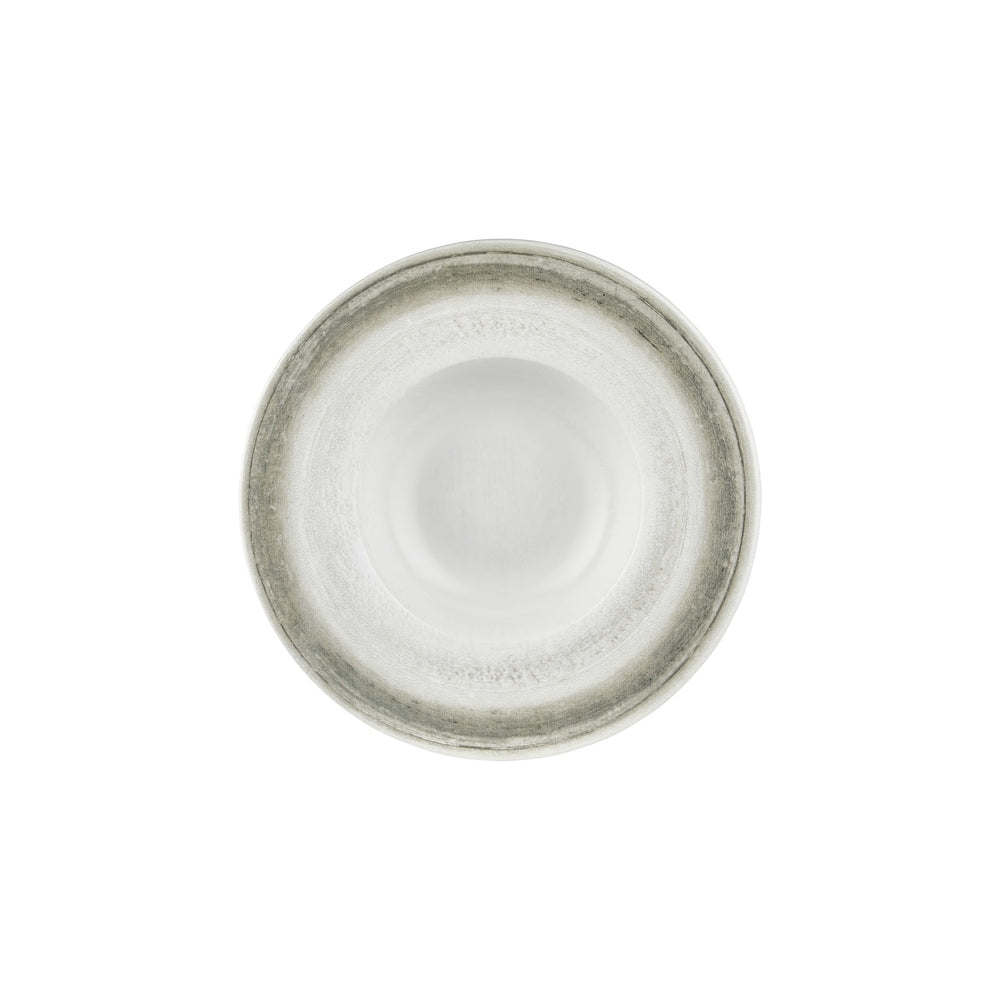 Ephyra dia.11" h:0" 16 oz. Round Gray Vitrified Deep Plate