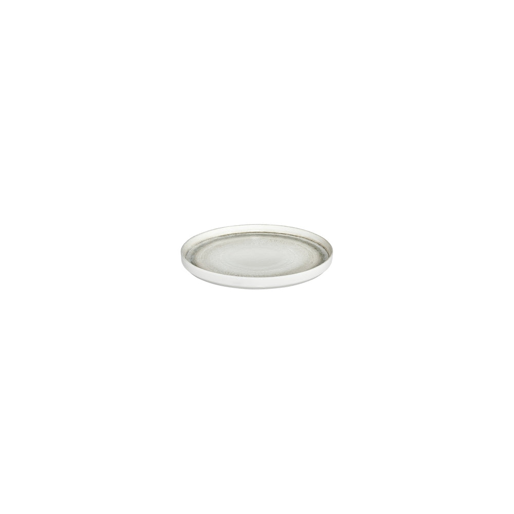 Ephyra dia.6.25" Round Gray Vitrified Plate