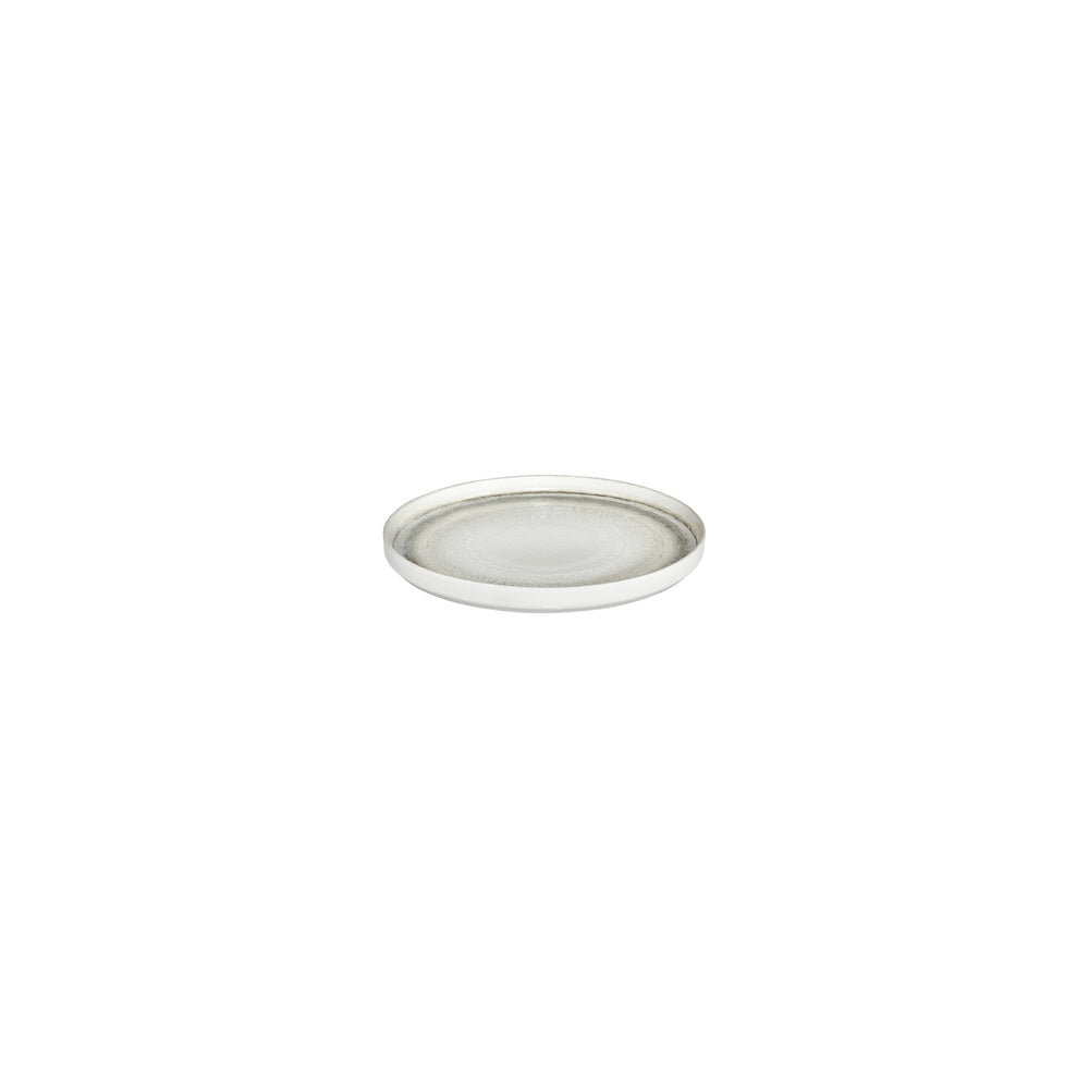 Ephyra dia.6.25" Round Gray Vitrified Plate