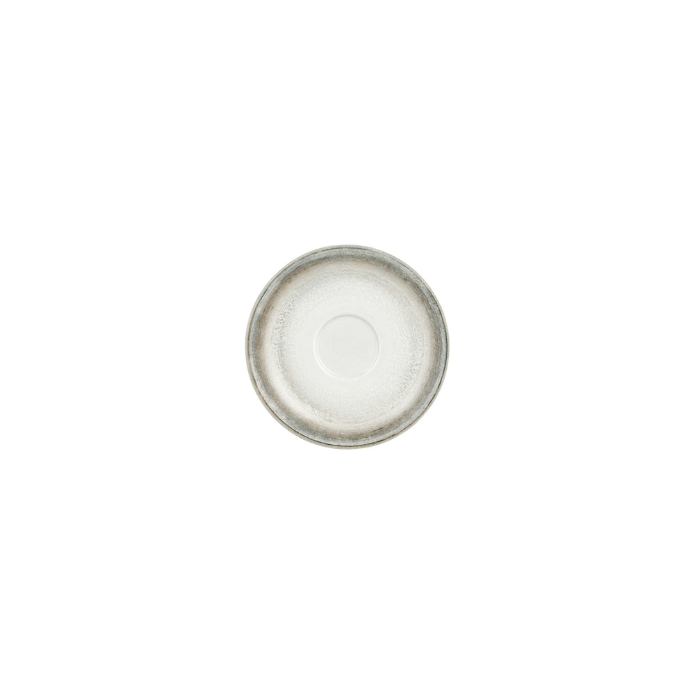 Ephyra dia.6.25" Round Gray Vitrified Saucer