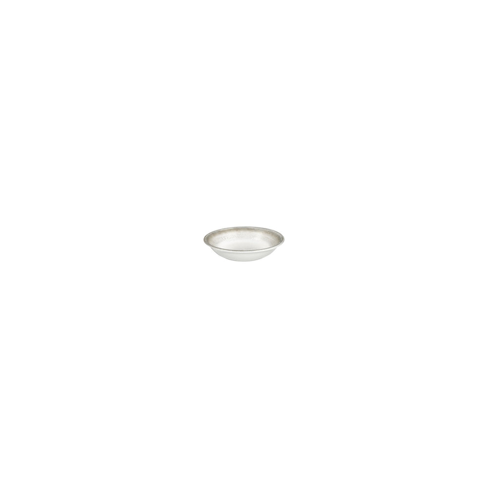 Ephyra dia.3.5" h:0" 2 oz. Round Gray Vitrified Deep Plate