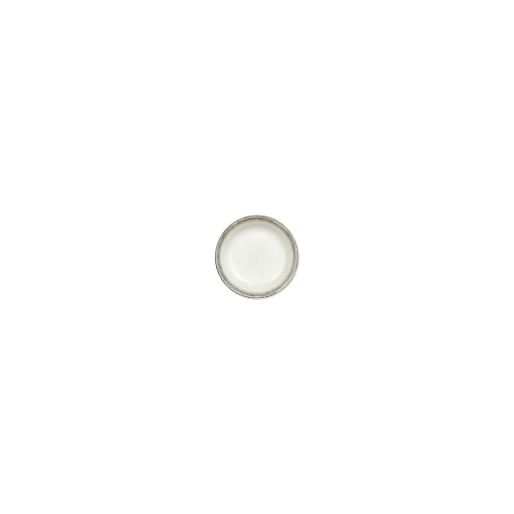 Ephyra dia.3.5" h:0" 2 oz. Round Gray Vitrified Deep Plate