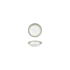 Ephyra dia.4.25" h:0" 3 oz. Round Gray Vitrified Deep Plate
