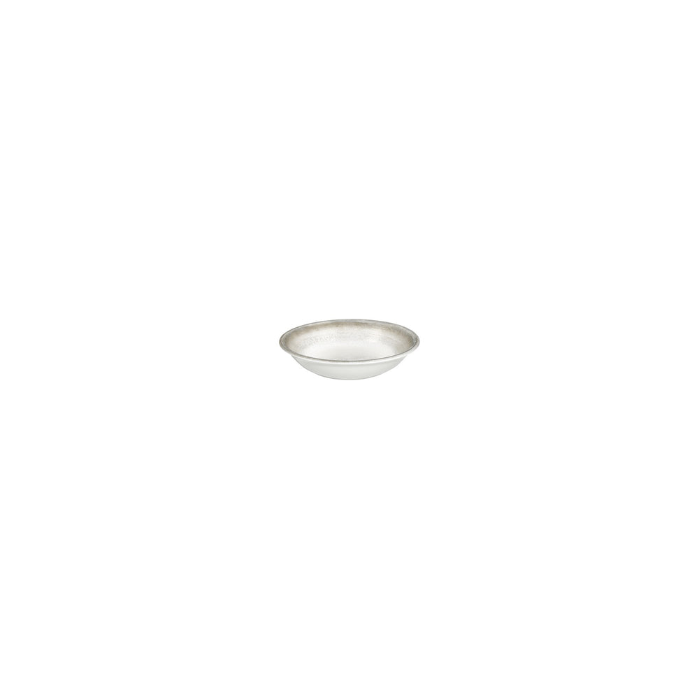 Ephyra dia.4.25" h:0" 3 oz. Round Gray Vitrified Deep Plate