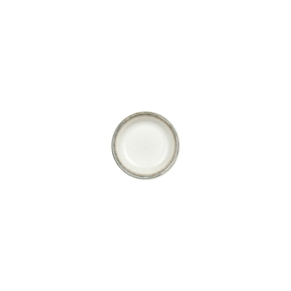Ephyra dia.5" h:0" 5 oz. Round Gray Vitrified Deep Plate