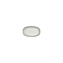 Ephyra 6" x 3.5" x h:0" Oval Gray Vitrified Platter