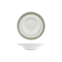 Ephyra dia.9.75" h:0" 14 oz. Round Gray Vitrified Deep Plate