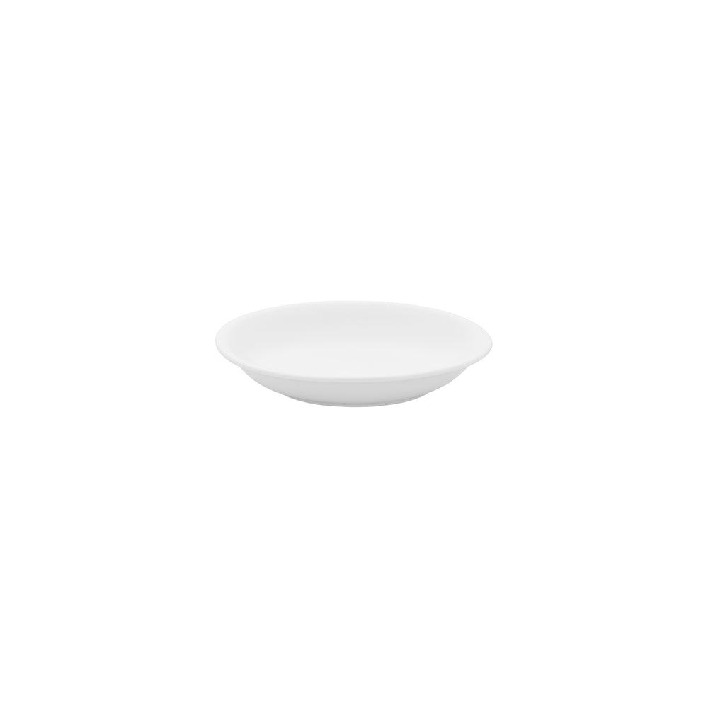 Gourmet dia.8.25" h:1.25" 27 oz. Round Warm White Vitrified Deep Plate