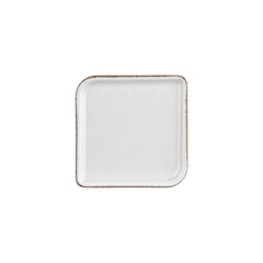 Grace 9" x 9" Square Brown Vitrified Plate