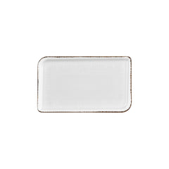 Grace 11.75" x 7" x h:0" Rectangular Brown Vitrified Platter