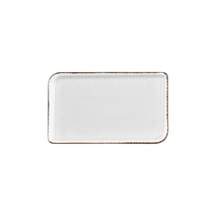 Grace 11.75" x 7" x h:0" Rectangular Brown Vitrified Platter