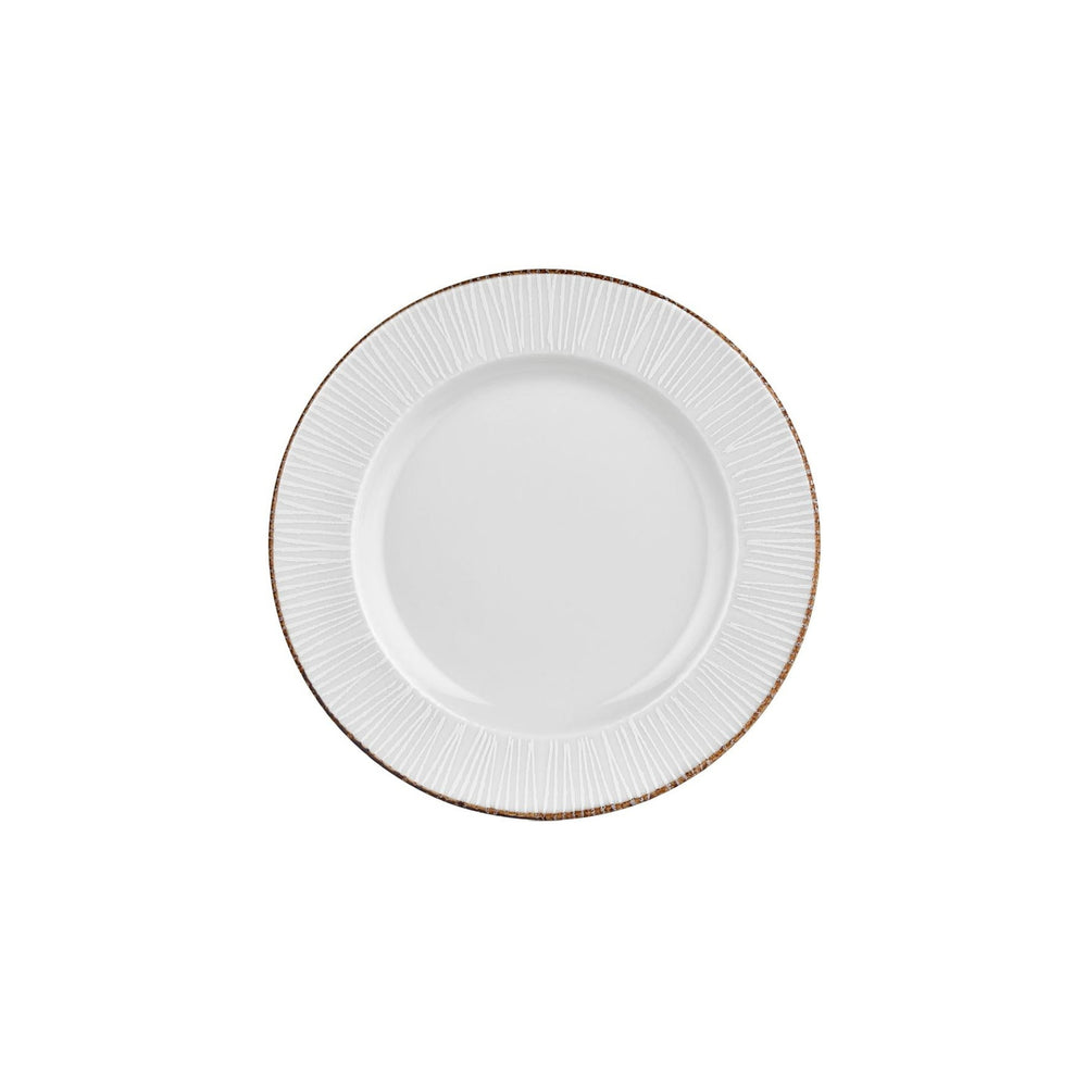 Grace dia.10.75" Round Brown Vitrified Plate