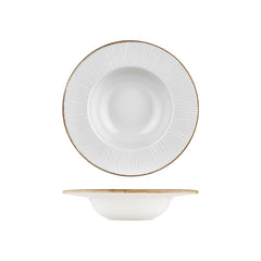 Grace dia.11" h:0" 16 oz. Round Brown Vitrified Deep Plate