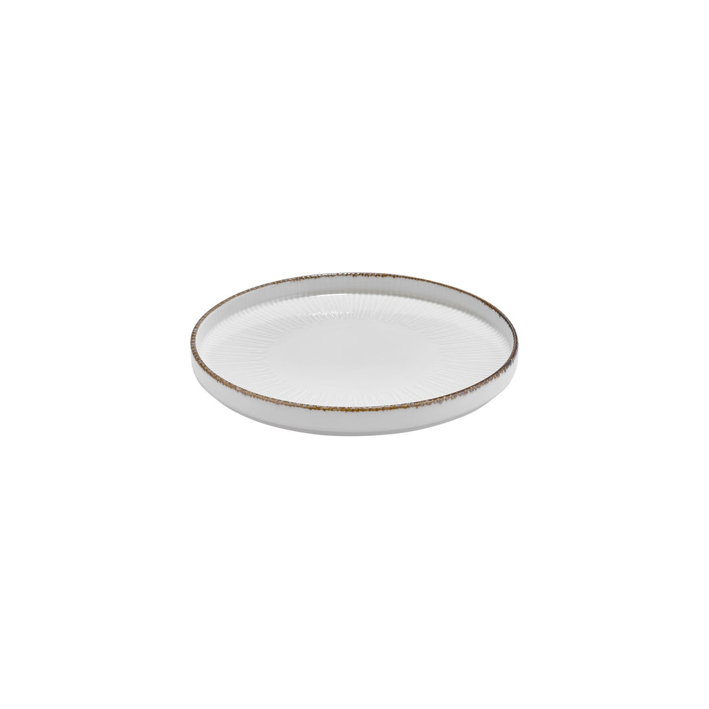 Grace dia.9.75" Round Brown Vitrified Plate