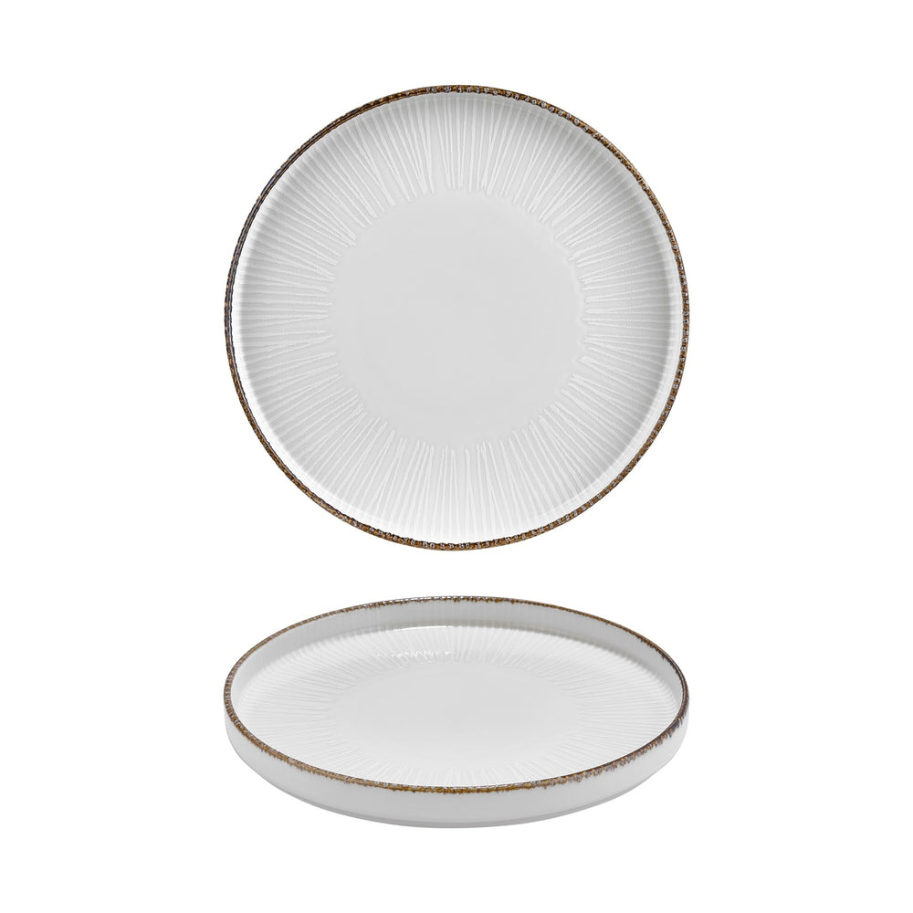 Grace dia.10.75" Round Brown Vitrified Plate