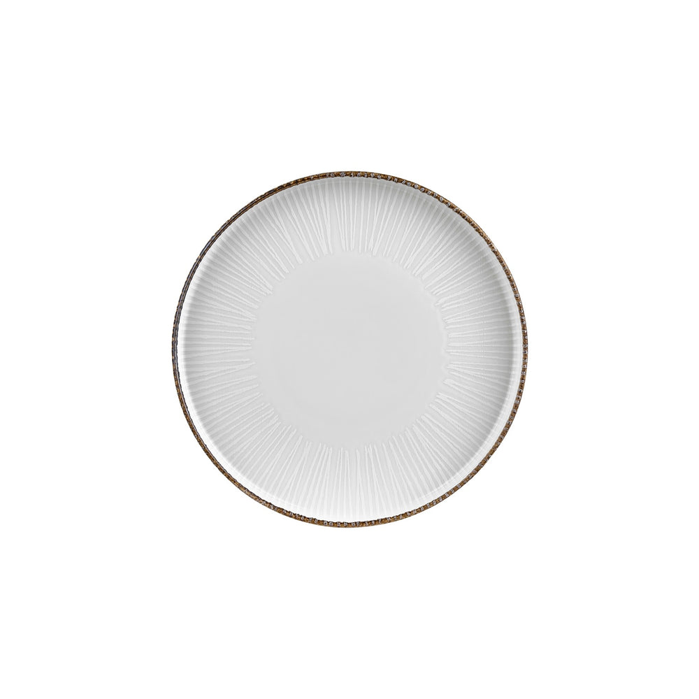 Grace dia.10.75" Round Brown Vitrified Plate