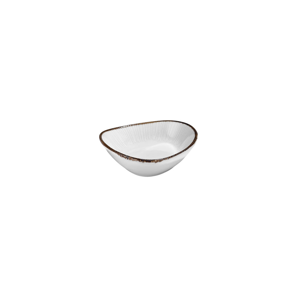 Grace 4" x 3.5" x h:0" 3 oz. Organic Brown Vitrified Bowl