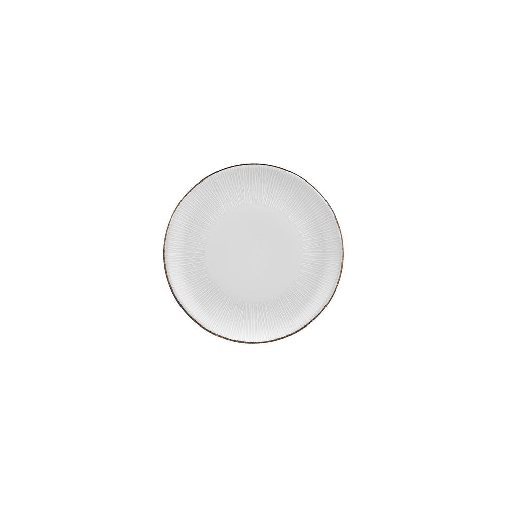 Grace dia.7.5" Round Brown Vitrified Plate