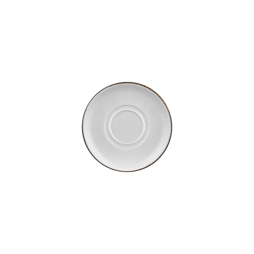 Grace dia.7.5" Round Brown Vitrified Saucer