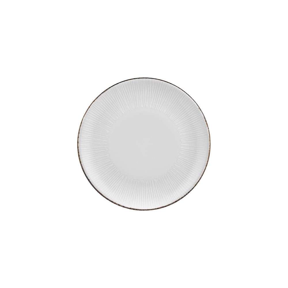 Grace dia.9.75" Round Brown Vitrified Plate