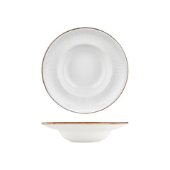 Grace dia.10.75" h:0" 17 oz. Round Brown Vitrified Deep Plate