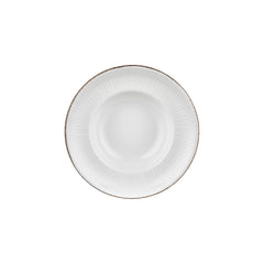 Grace dia.10.75" h:0" 17 oz. Round Brown Vitrified Deep Plate