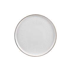 Grace dia.12.5" x 12.5" Round Brown Vitrified Pizza Plate