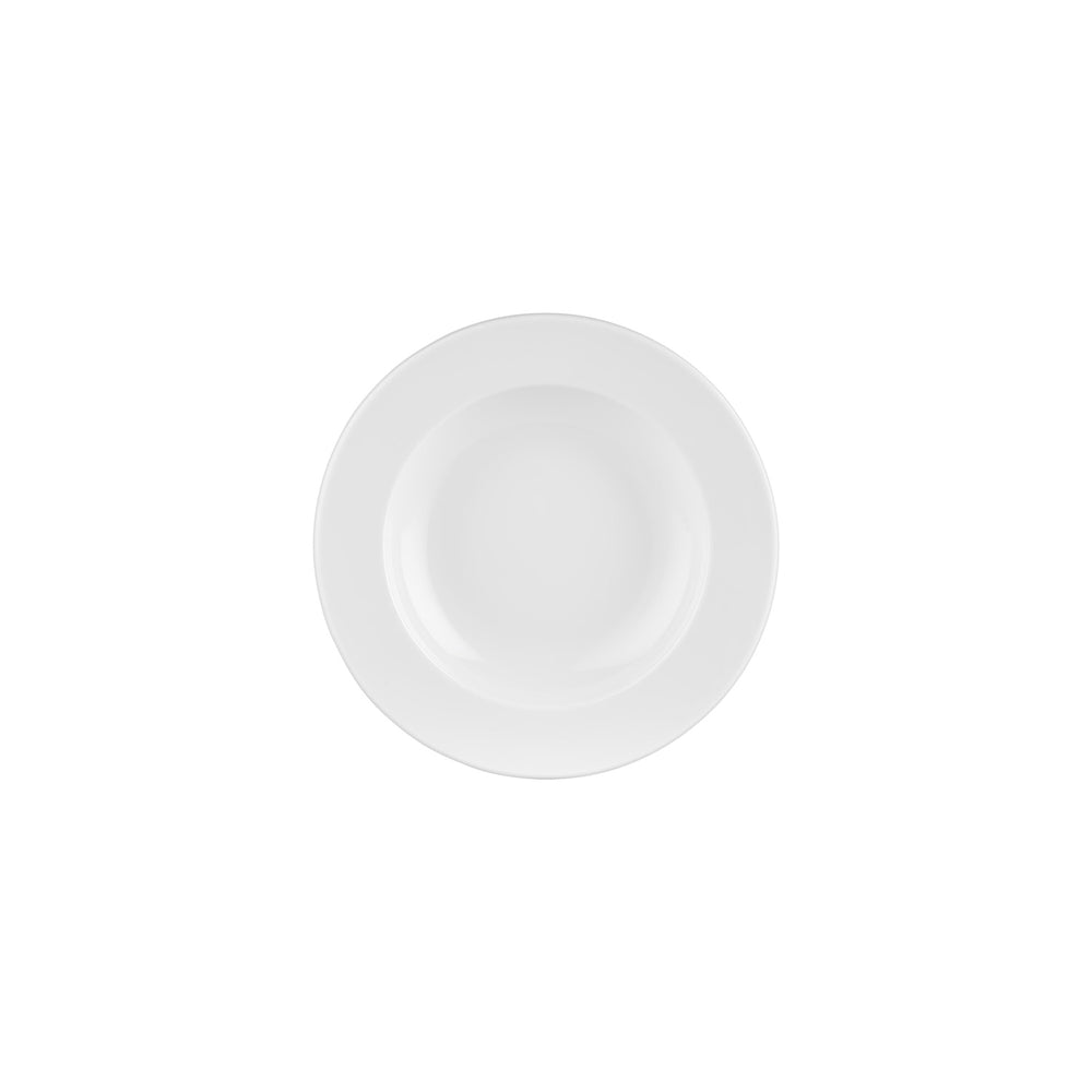 Banquet dia.9" h:0" 10 oz. Round Warm White Vitrified Deep Plate