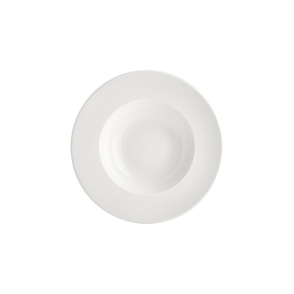 Banquet dia.11" h:0" 16 oz. Round Warm White Vitrified Deep Plate