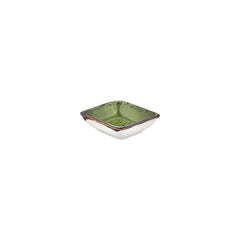 Breeze 4" x 3.5" x h:0.5" 2 oz. Square Green Vitrified Bowl